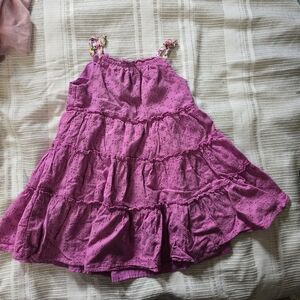 Wonder Nation Purple Tiered Kids Dress